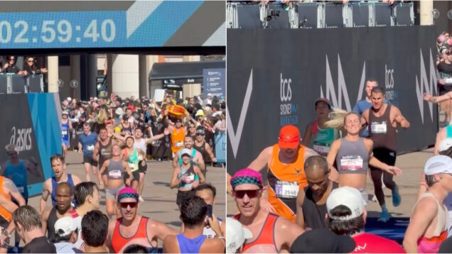 Grávida de oito meses surpreende ao terminar maratona em menos de três horas