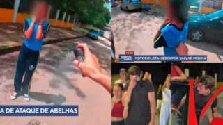 Homem que salvou uma menina de um ataque de abelhas é recompensado com uma moto e um carro