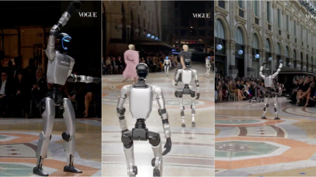 Robôs humanoides desfilam no Vogue World em Milão e deixam designers sem reação