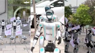 Robots saem à rua para exigir regras mais rigorosas para a IA