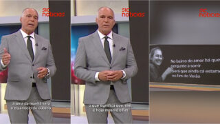 Rodrigo Guedes de Carvalho terminou Jornal da Noite com homenagem a Jorge Palma