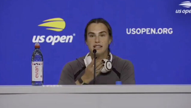 Sabalenka irrita-se com jornalista após pergunta sobre festas