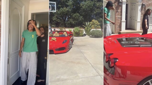 heidi-klum-surpreende-filho-com-um-ferrari-f430-vermelho-no-seu-21-aniversario