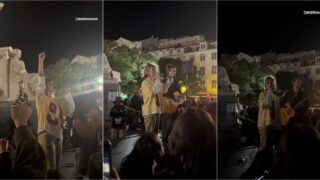 Carolina Deslandes canta «A Gente Vai Continuar» com coro da multidão no Rossio