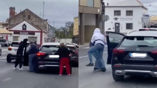 Homens tentam roubar Mercedes a casal de idosos no Carregado e acabam em fuga