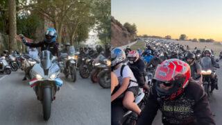 Miguel Oliveira lidera desfile de motas entre Sintra e o Estoril antes do Mundial de Superbike