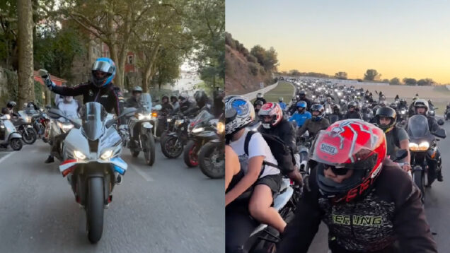 Miguel Oliveira lidera desfile de motas entre Sintra e o Estoril antes do Mundial de Superbike