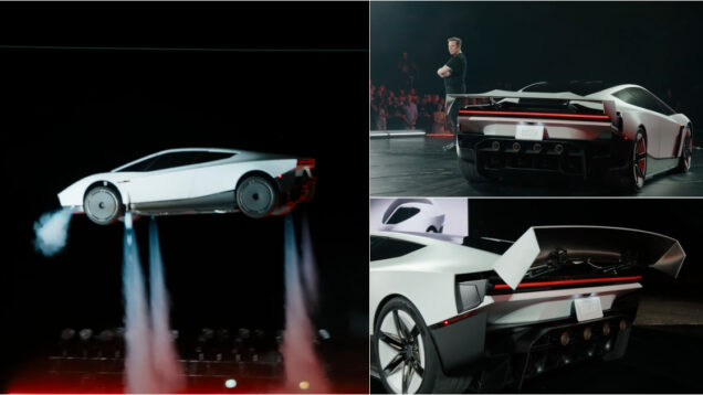 Musk apresenta Tesla Roadster que salta, voa e acelera dos 0 aos 100 km:h em menos de 1 segundo
