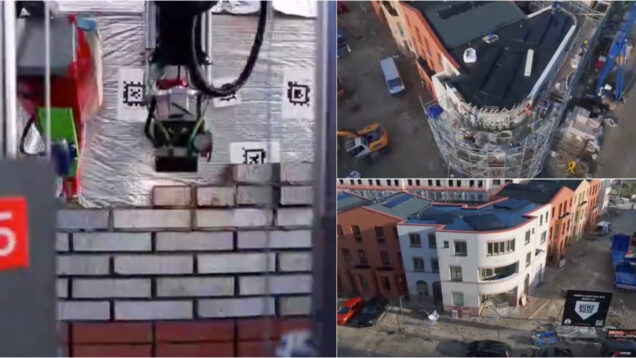 Robôs construíram todas as paredes de tijolo de uma casa pela 1ª vez e vão ajudar a erguer mais 15