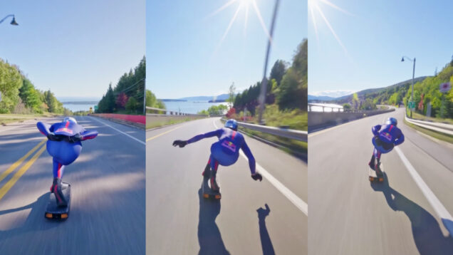 Skater bate recorde mundial ao atingir 151,83 km:h numa descida