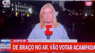 Tânia Laranjo confrontada por manifestantes após comentário sobre «cheiro a droga»
